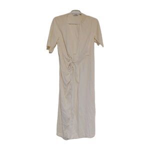 Stockholm atelier other stories Ivory Casual tie wrap dress Size 0 cottagecore